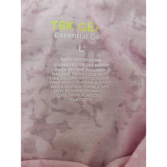 Tek Gear Essentials Set of 2 Athletic Tops Pink & Blue Lightweight NWT Size L - Picture 4 of 7